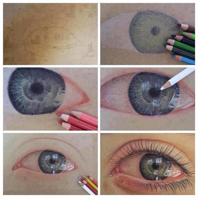 How to draw an eye crying
